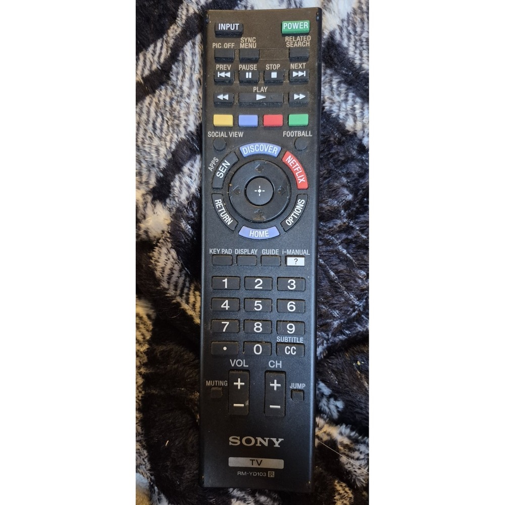 Sony RM-YD103 OEM TV Remote Control Netflix